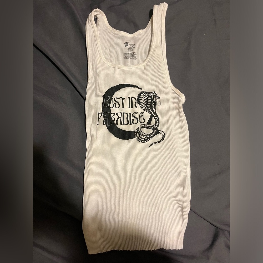 Lost in paradise biker tank